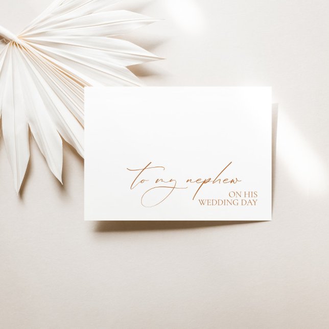 "To My Nephew On His Wedding Day" Message Card (Creator Uploaded)