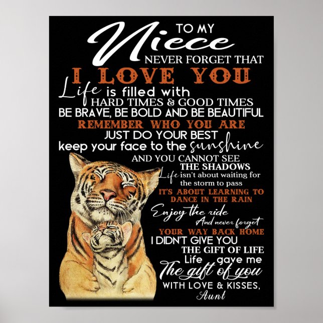To My Niece Poster (Front)