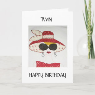 TO MY **OLDER** TWIN ON YOUR BIRTHDAY CARD