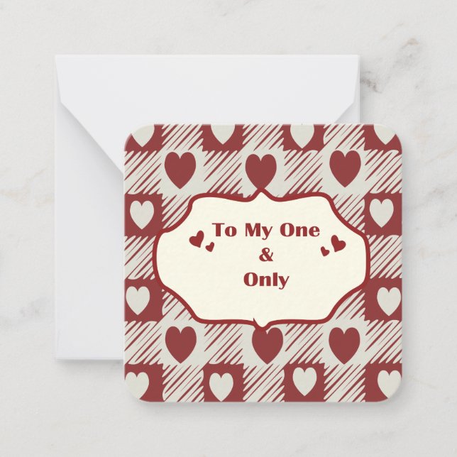 To My One & Only Note Card (Front)