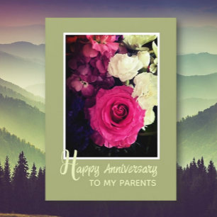 To My Parents! Lovely Happy Anniversary Card