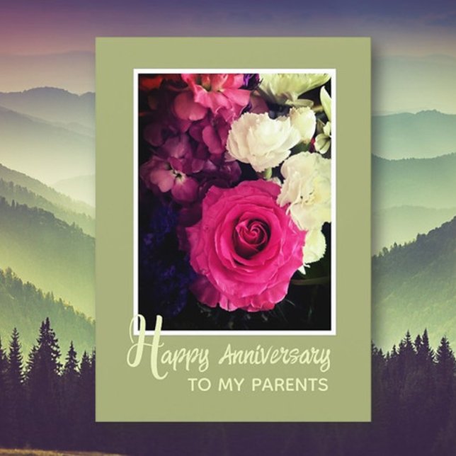 To My Parents! Lovely Happy Anniversary Card (Creator Uploaded)