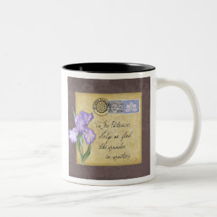 To my patience. Two-Tone coffee mug