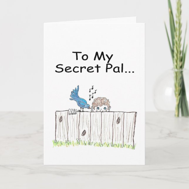 To My Secret Pal Greeting Card (Front)