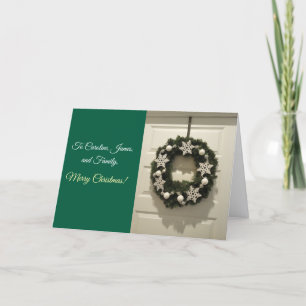 To My Sister and Family, Merry Christmas, Card