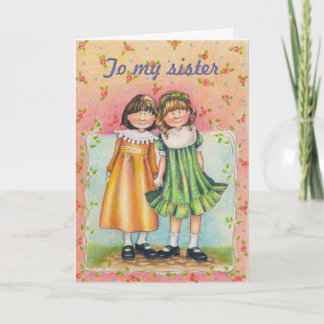 To my sister card