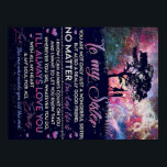 To My Sister Lady Girl Gift, Sister Birthday Gift Poster<br><div class="desc">To My Sister Lady Girl Gift,  Sister Birthday Gift</div>