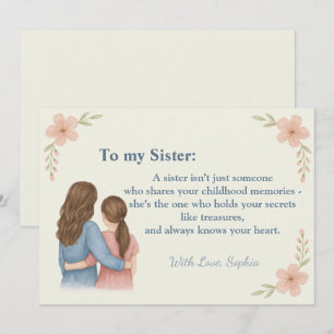 To My Sister – Personalised Photo Invitation