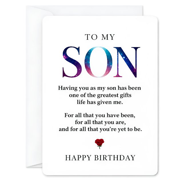 To My Son Birthday Card (Creator Uploaded)