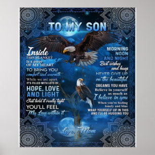 To My Son Birthday Gift, Gift To My Baby Boy Poster