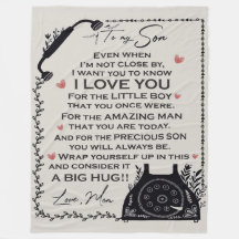 To My Son Blanket, Gift for Son