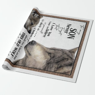 To My Son Gift, Mum And Son, Love Letter To Son Wrapping Paper