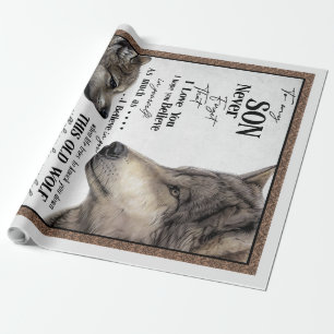 To My Son Gift, Mum And Son, Love Letter To Son Wrapping Paper