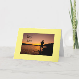TO MY "SON" THE FISHERMAN ON **BIRTHDAY** CARD