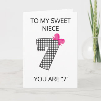 TO MY "SPECIAL NIECE" ON YOUR BIRTHDAY! CARD