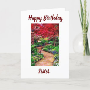 TO MY **SPECIAL SISTER** ON YOUR BIRTHDAY CARD