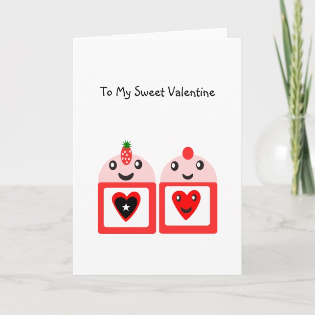 To My Sweet Valentine Holiday Card (Front)