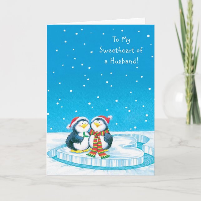 To My Sweetheart of a Husband Holiday Card (Front)