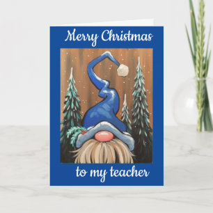 TO MY **TEACHER** AT CHRISTMAS CARD