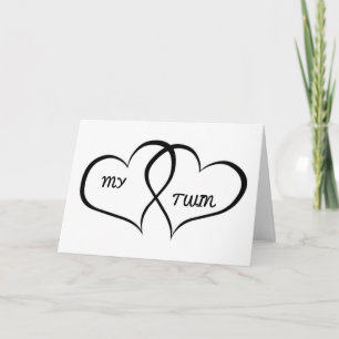 TO "MY TWIN" ON "VALENTINE'S DAY" CARD