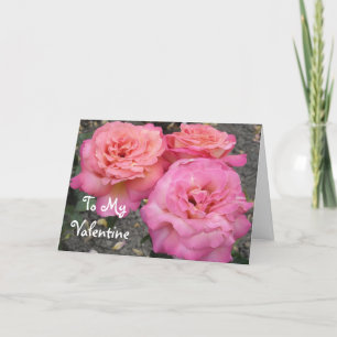 To My Valentine Holiday Card