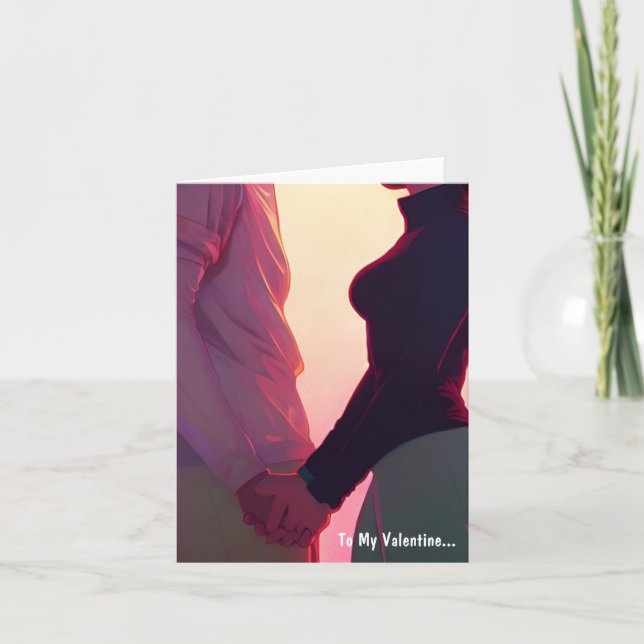 To My Valentine... Holiday Card (Front)