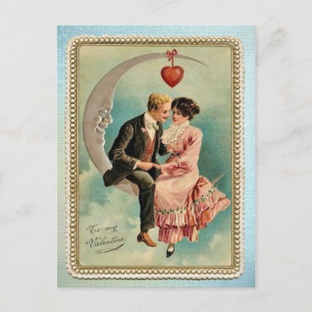 To My Valentine Holiday Postcard (Front)