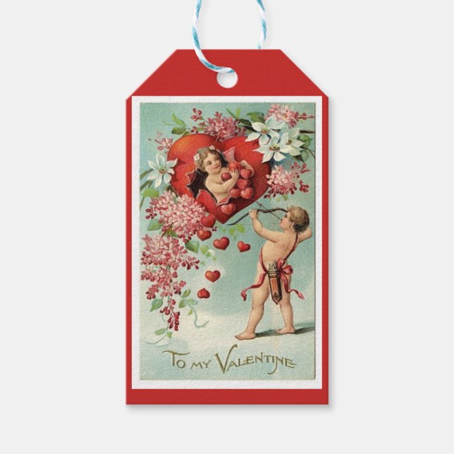 TO MY VALENTINE RETRO DESIGN Gift Tag (Front)