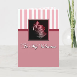 To My Valentine Romantic Love Valentine's Day Holiday Card