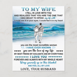 To My Wife Beach Gift, Wife Birthday, Couple Love Flyer