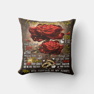 To My Wife Gift, Couple Love Gift, Wedding Gift Cushion