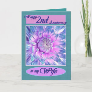 To My Wife - Happy 2nd Anniversary Card