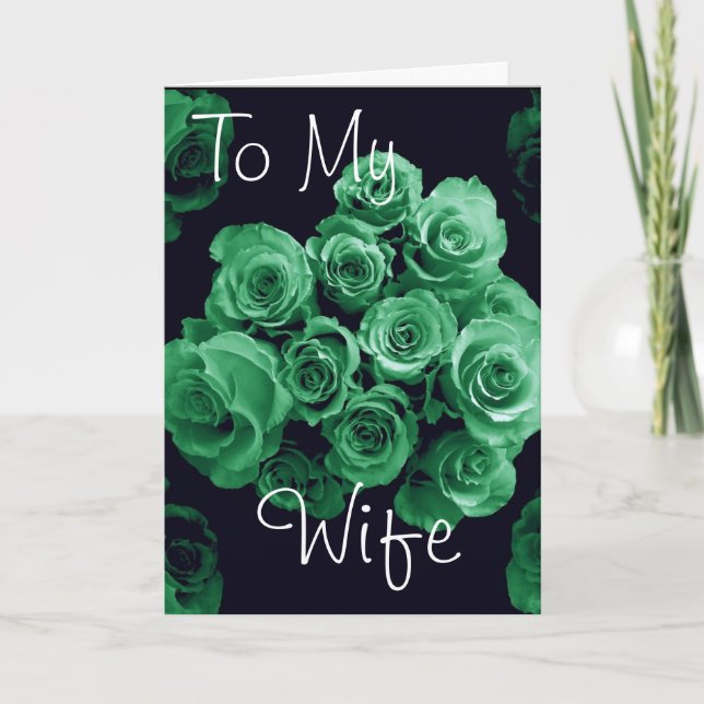 To My Wife - Happy Anniversary Card (Front)