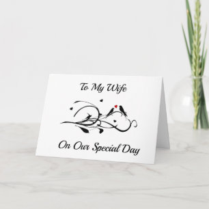 TO MY **WIFE** HAPPY ANNIVERSARY WITH LOVE CARD