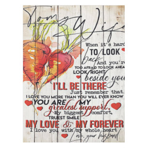 To my Wife Holiday Decoration To My Wife Letter Tablecloth