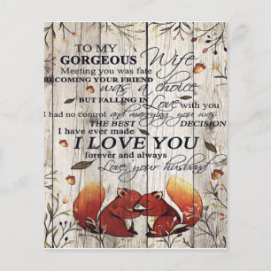 To my Wife Letter   Cute Gift For Your Wife Flyer