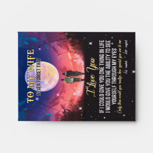 To My Wife   Letter To My Wife Love From Husband Envelope