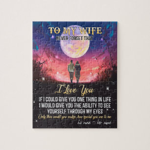 To My Wife Letter To My Wife Love From Husband Jigsaw Puzzle