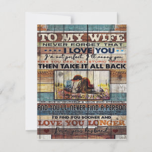 To My Wife, Mother Birthday Gift Letter , Invitation