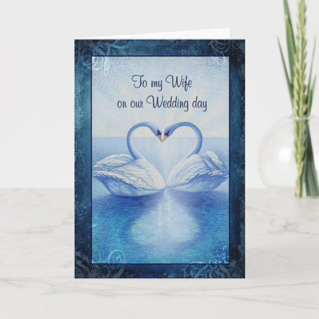 To my Wife on our Wedding Day Card (Front)