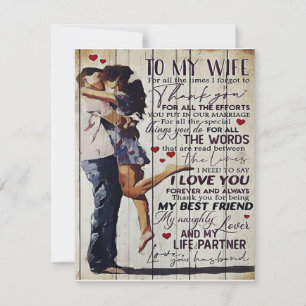To My Wife Present   Love Quotes Present   Invitation