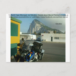 To North Cape (Norway), via Gibraltar. Postcard