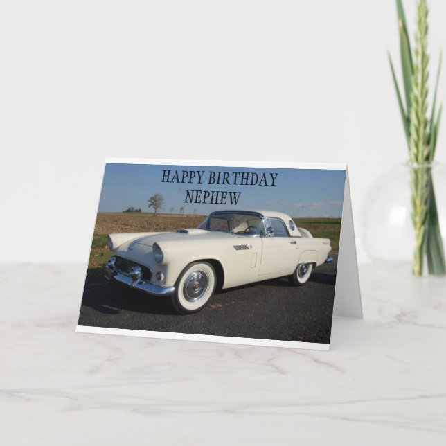 **TO ONE CLASSIC NEPHEW*** BIRTHDAY CARD (Front)