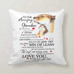 To Our Amazing Grandson Cushion