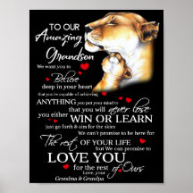 To Our Amazing Grandson