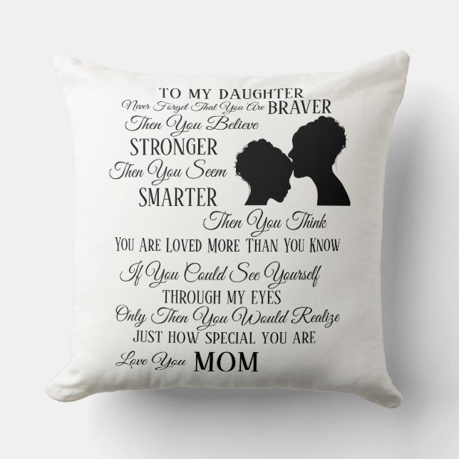 To Our Daughter From Mum Cushion (Front)