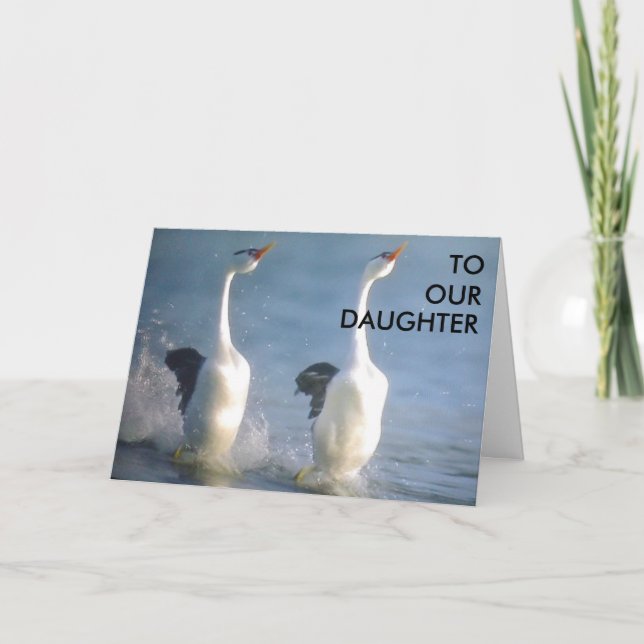 "TO OUR DAUGHTER" GRADUATION CARD (Front)