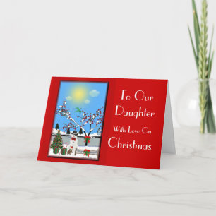 To Our Daughter Holiday Card