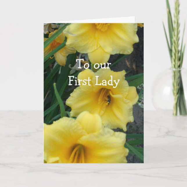 To Our First Lady Card (Front)