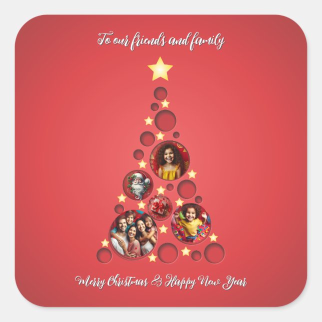 To our friends & family square sticker (Front)